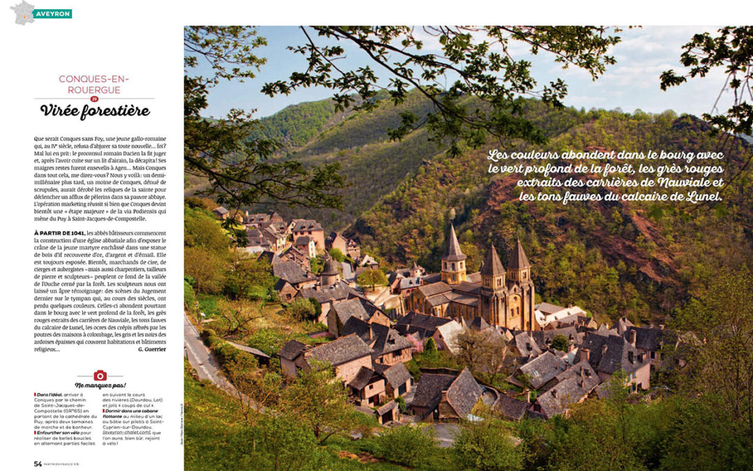 Village de Conques dans l'Aveyron