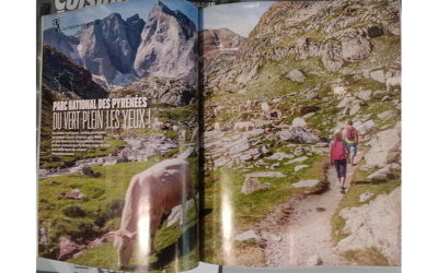 Double page dans le premier numéro du Routard Magazine.